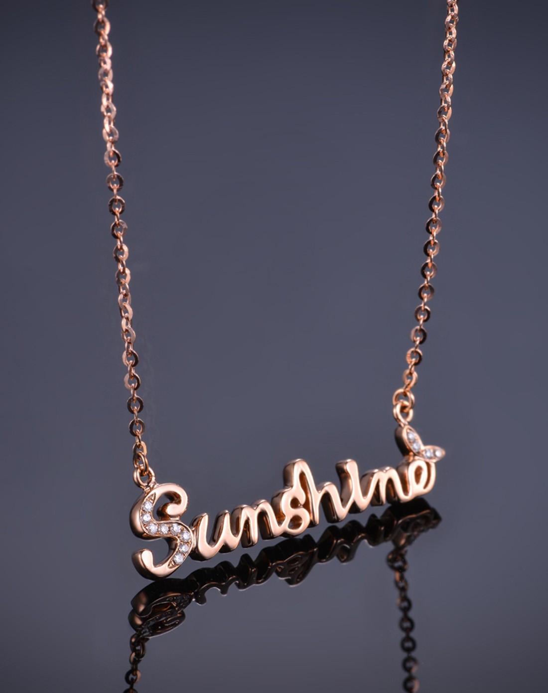 佐卡伊zocai珠宝专场-何以笙箫默剧中款钻石链牌-sunshine