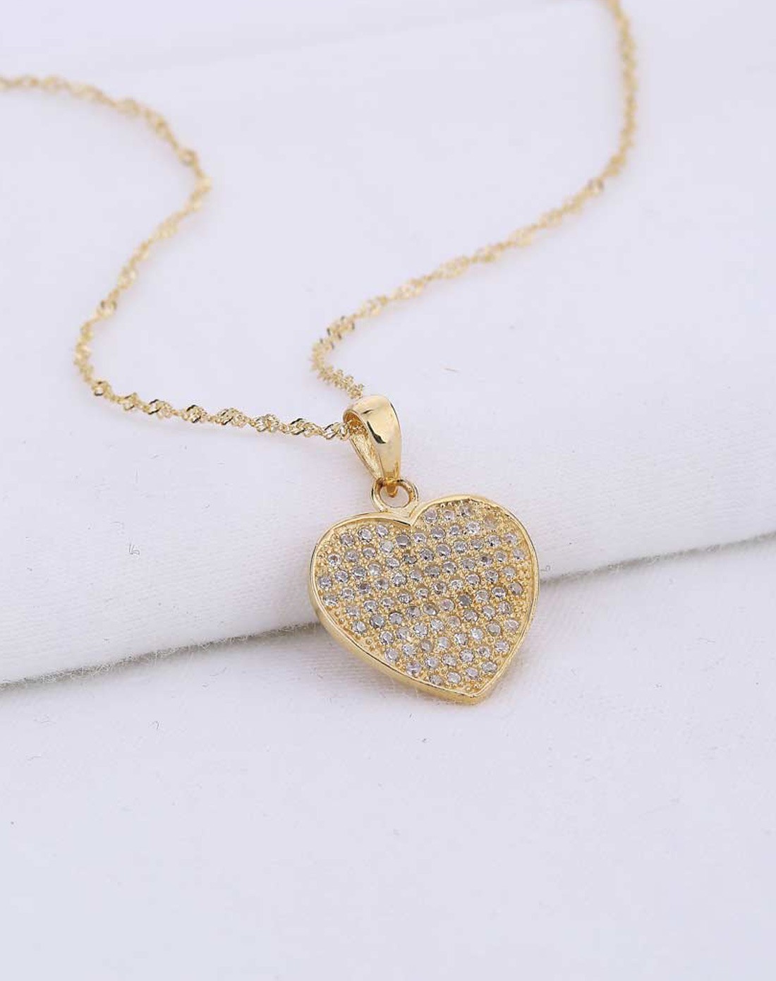 925银群镶瑞士钻吊坠幸运之星金色