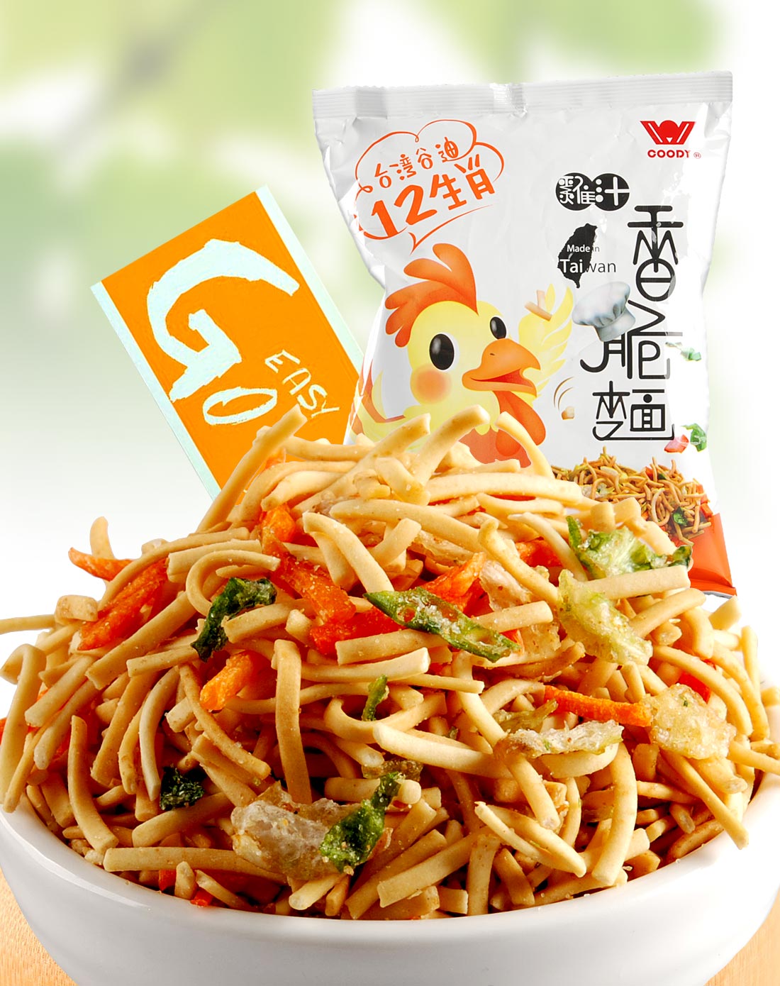 goeasy 台湾12生肖鸡汁味香脆面 80g