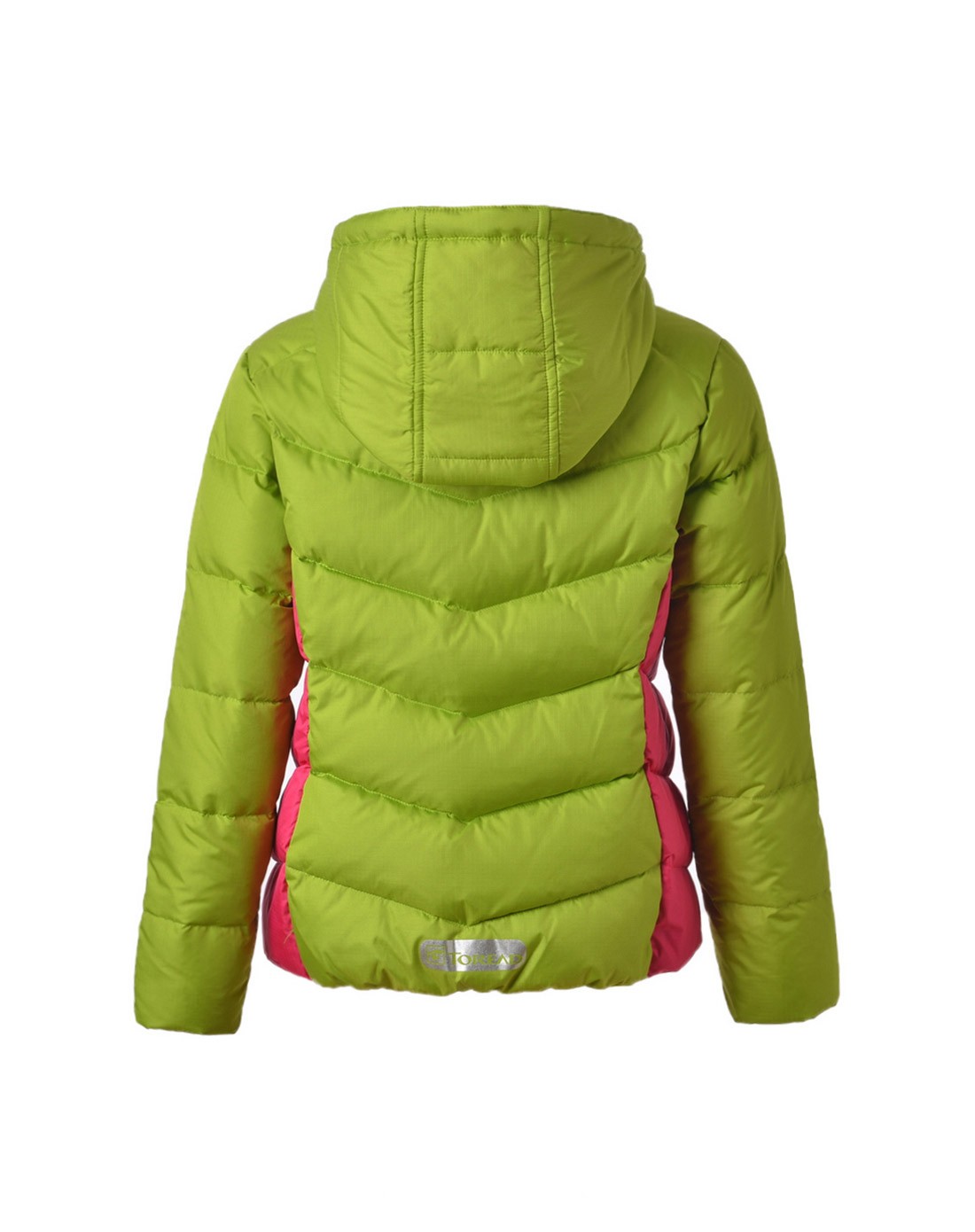 女童酸橙绿保暖羽绒服
