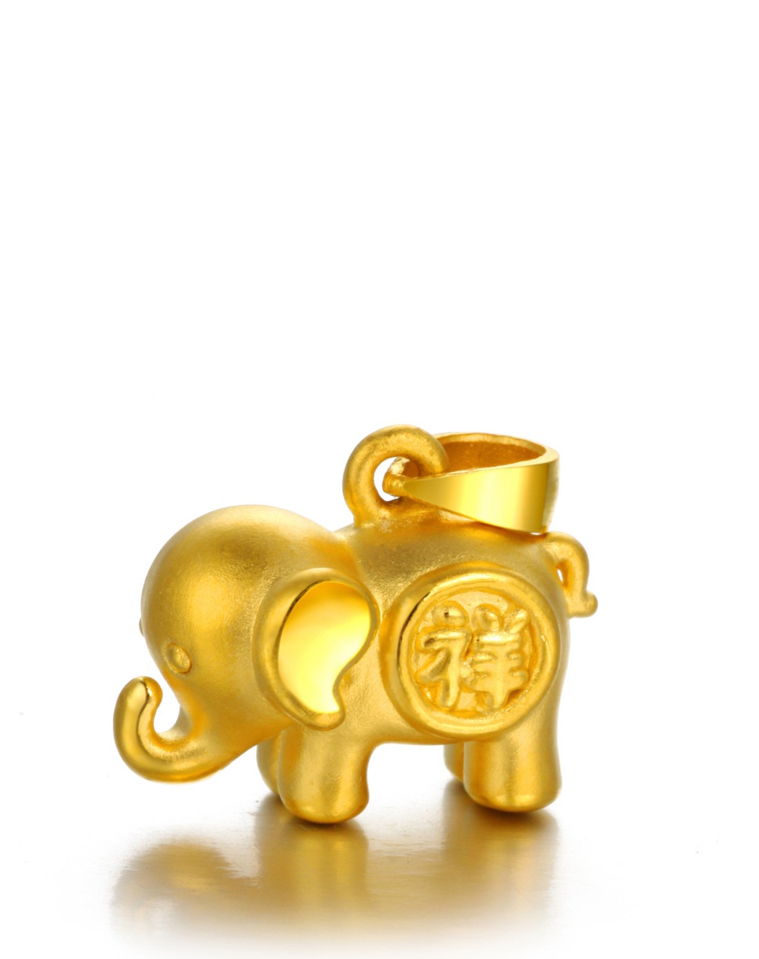 3d硬金精品吊坠 吉祥小象
