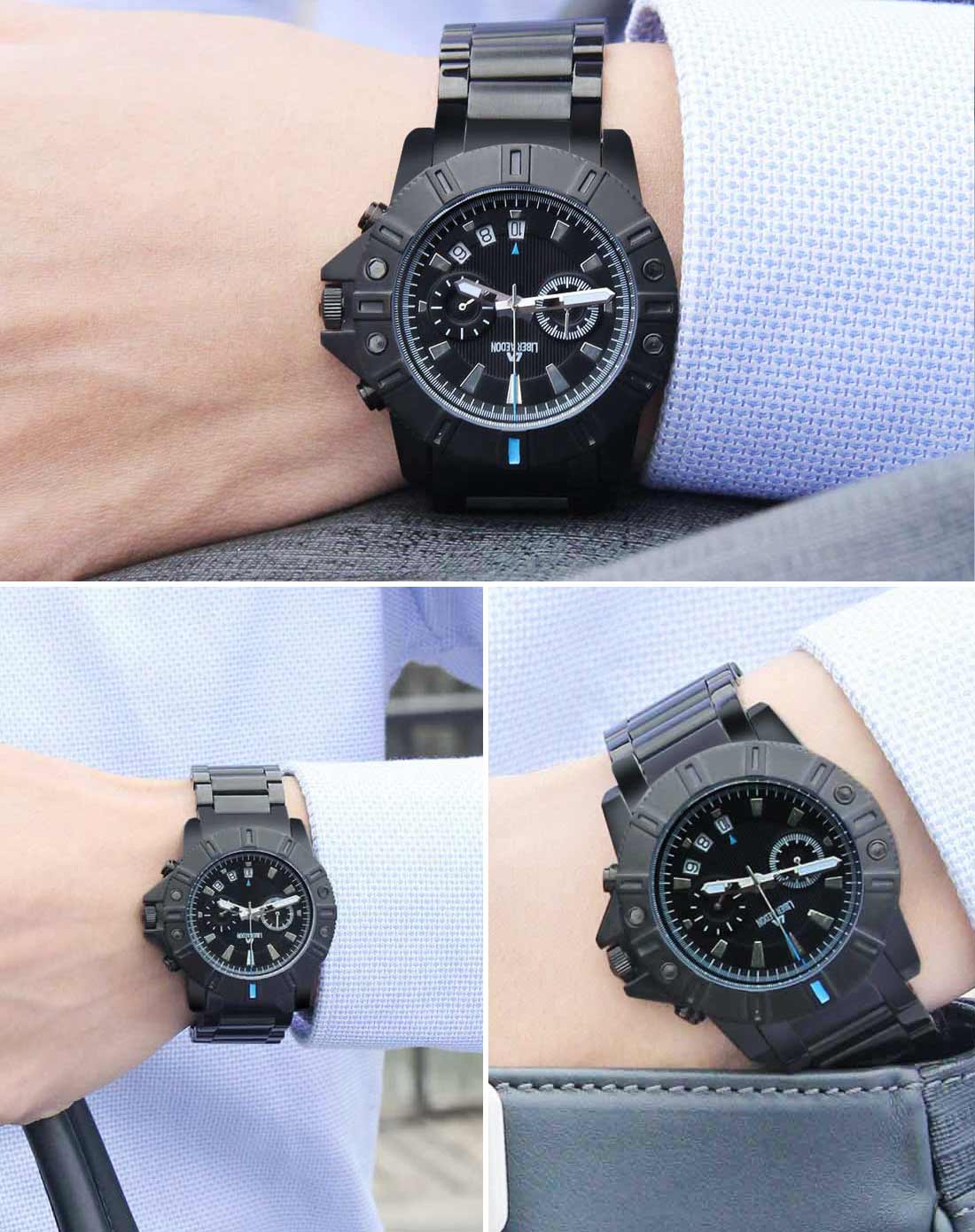 励柏艾顿liber aedon手表专场 > 【特惠】乔治巴顿系列黑盘黑带全钢