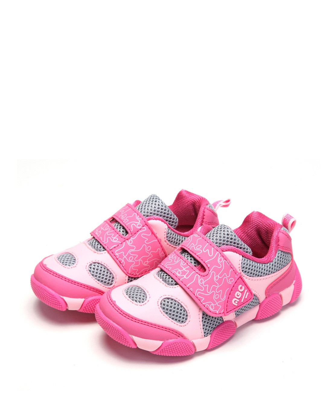 abckids男女童鞋混合专场-女小童玫红/粉红户外鞋