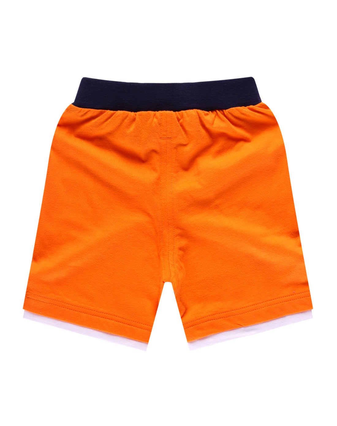巴布工程师 男童橙色针织短裤