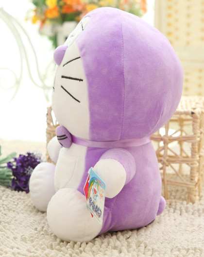 彩虹哆啦a梦 紫色7寸17cm