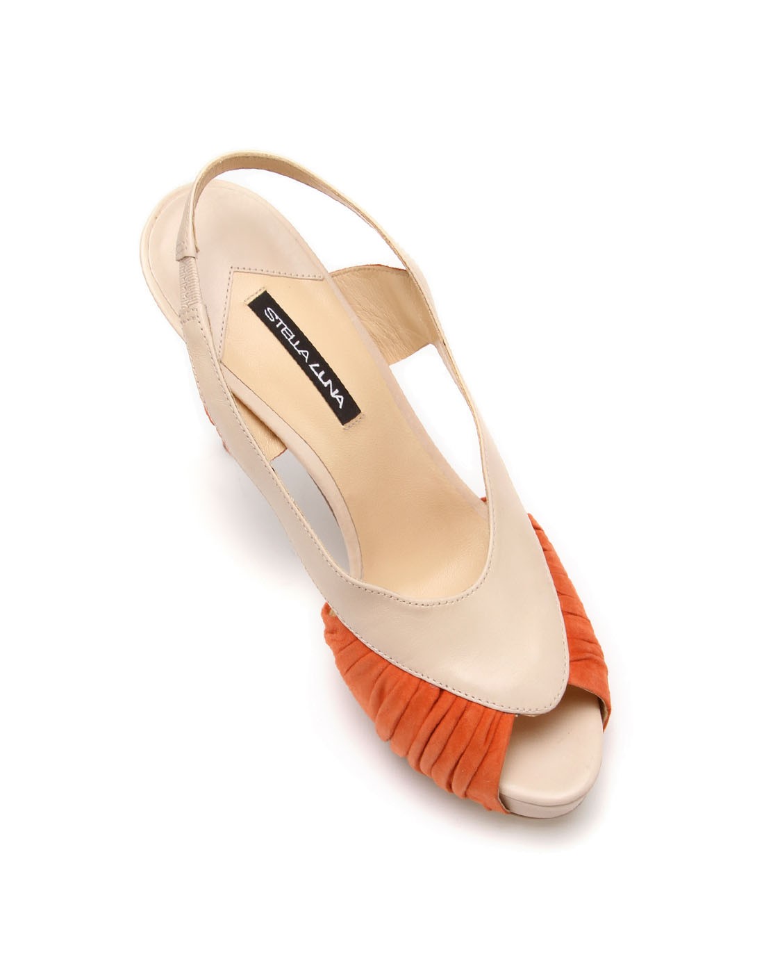 stellaluna 女款桔/肉色典雅时尚超高跟凉鞋