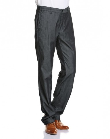 浅黑灰色百搭多袋中腰牛仔长裤