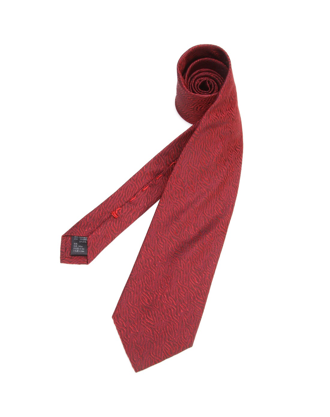 暗红色成熟时尚领带