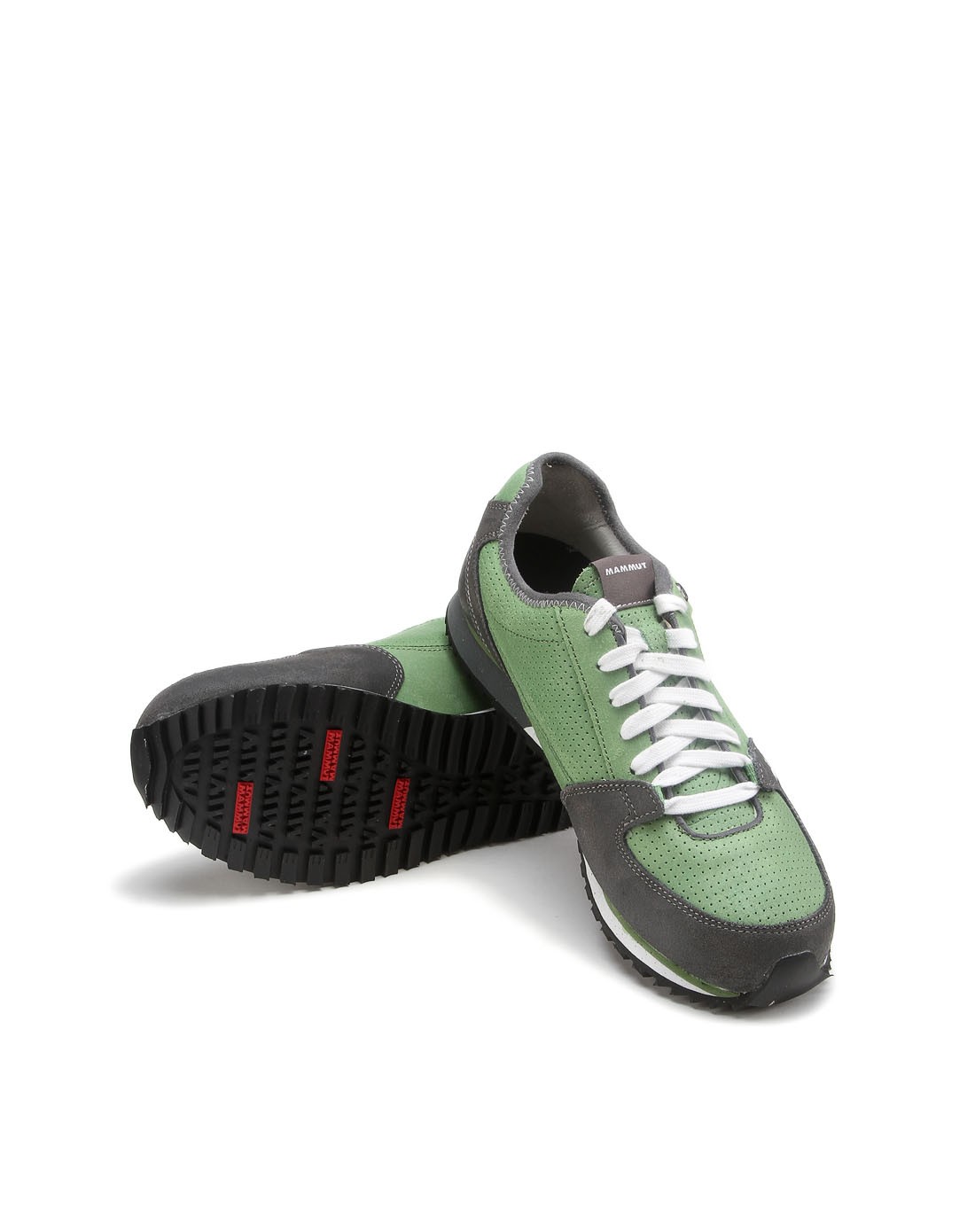 顶级户外品牌集合馆猛犸象 防滑耐磨 男款灰配绿色休闲鞋 时尚新潮