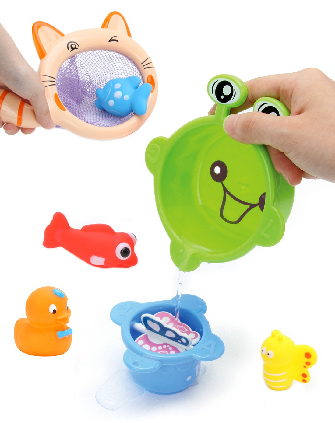 橙爱cheerbb益智玩具专场乐趣捞鱼叠杯洗澡两件套1ps10525099078_唯品