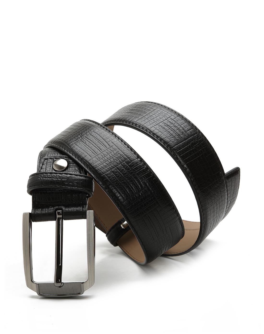 意尔康yearcon箱包专场-黑色商务办公室男皮带