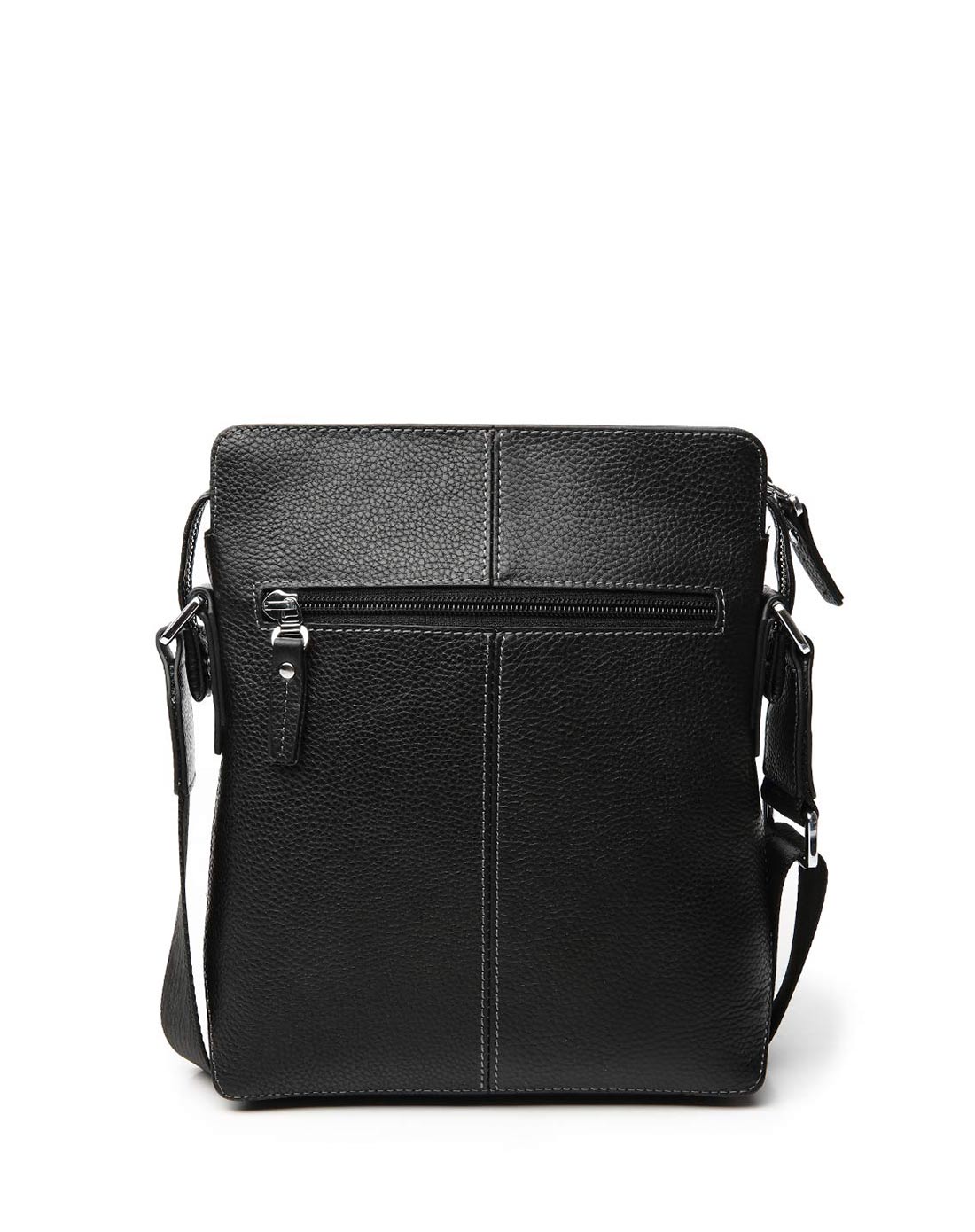 意尔康yearcon箱包专场-黑色时尚多袋商务休闲男单肩包