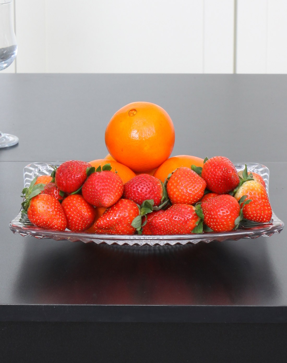 晶钻方形果盘(大号)