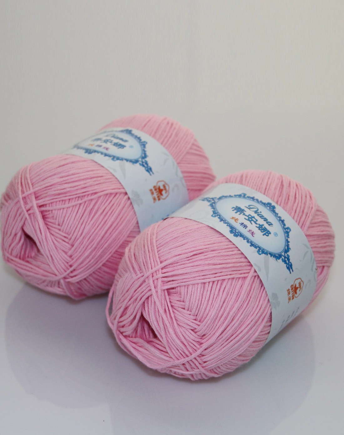 绵爱100%纯棉毛线300g(6两)粉红