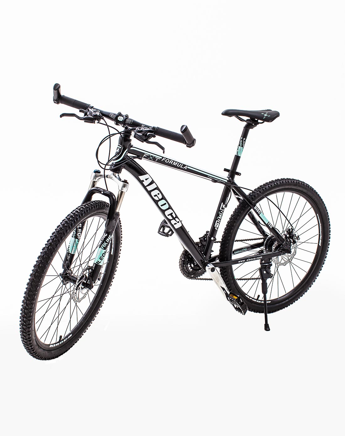 黑蓝26寸21速禧玛诺变速碟刹避震山地车