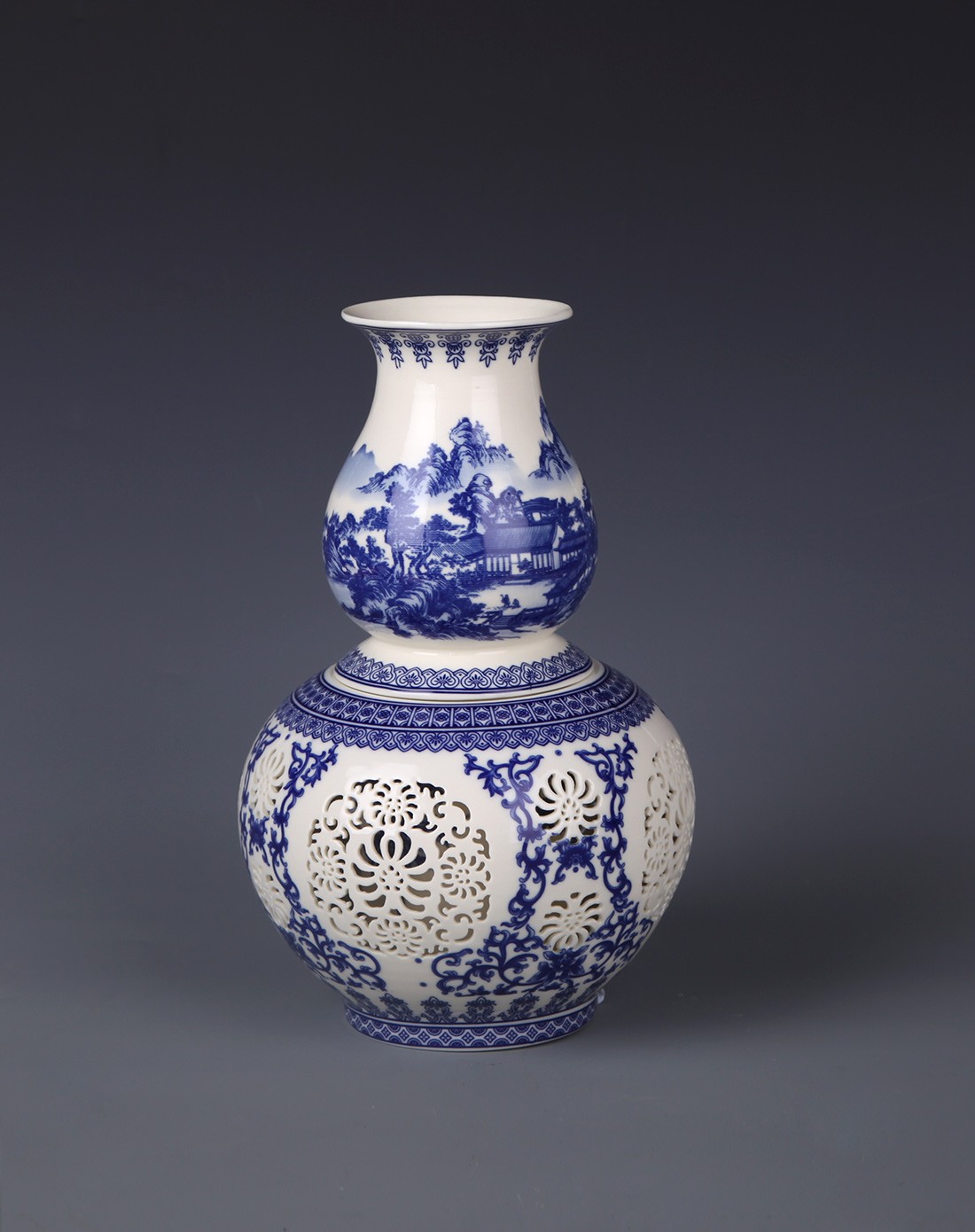 80件葫芦转心瓶-青花