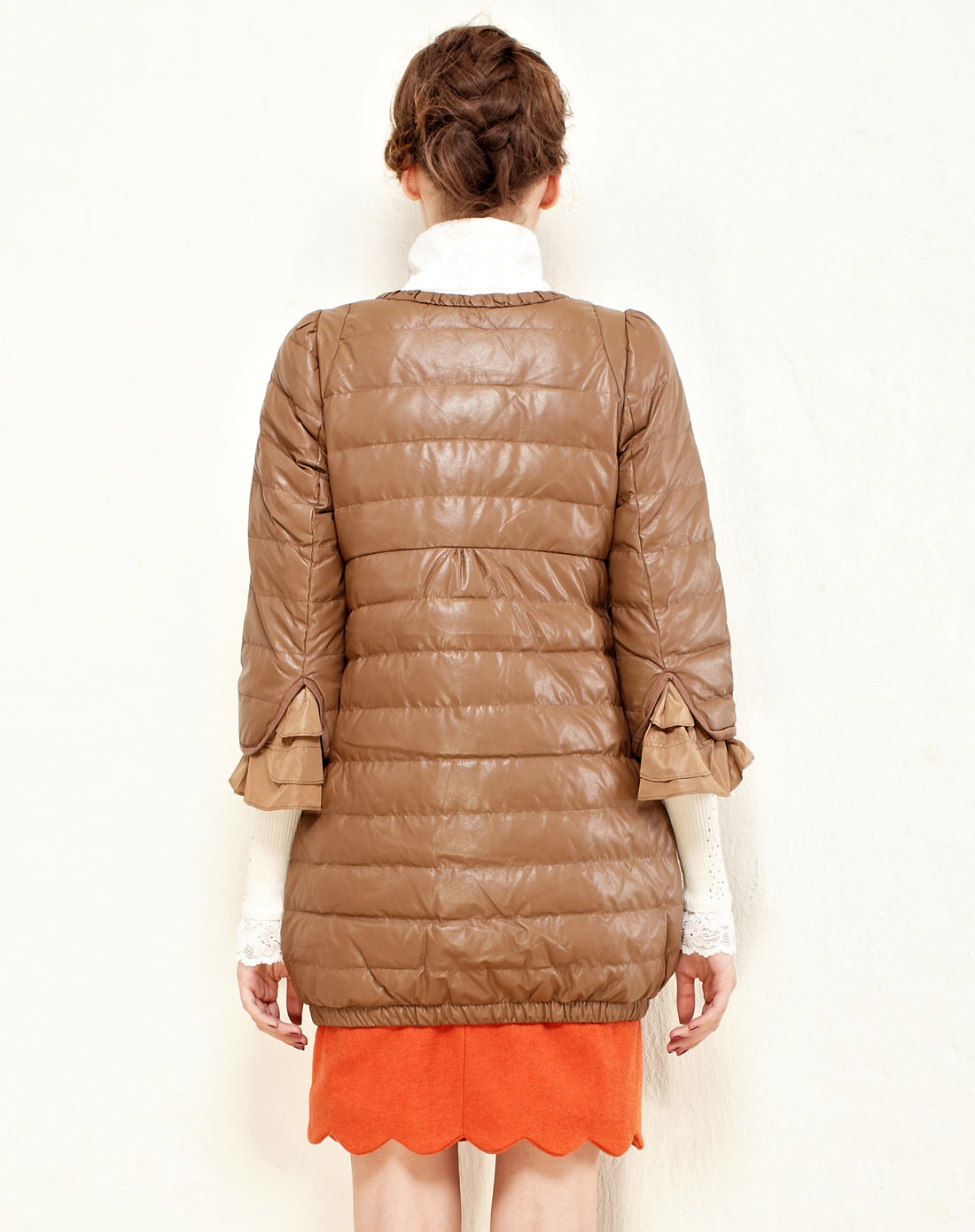 海贝ihappy女装专场 女摩卡羽绒服中长装