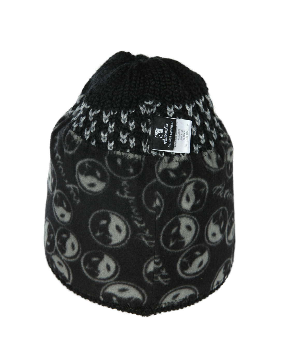 中性黑色有檐帽 时尚保暖