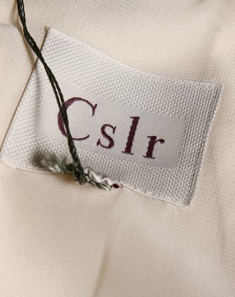 城市俪人cslr 米黄色无袖连身裙