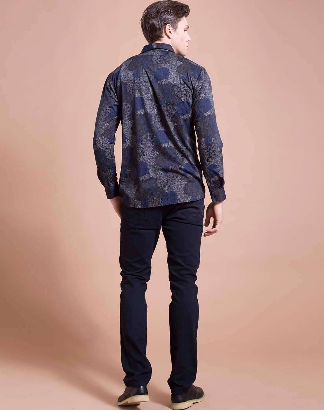 卡雷狄洛男灰色衬衫