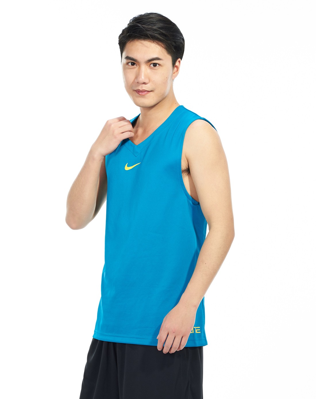 男款绿色篮球系列背心 快速排汗