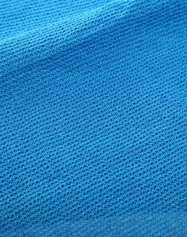 女款孔蓝色长款针织开衫