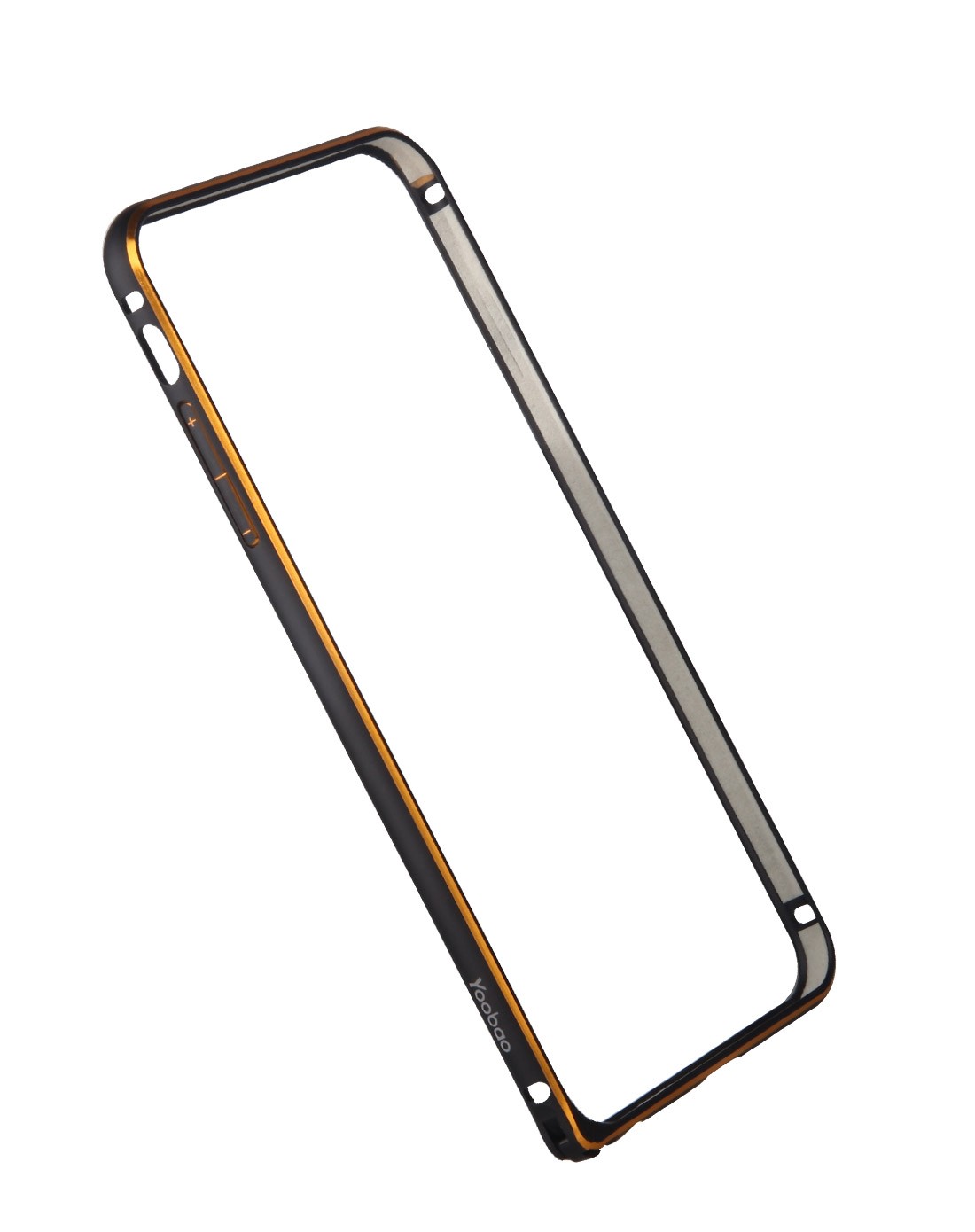 > 苹果6plus弧边海马扣金属边框 黑色