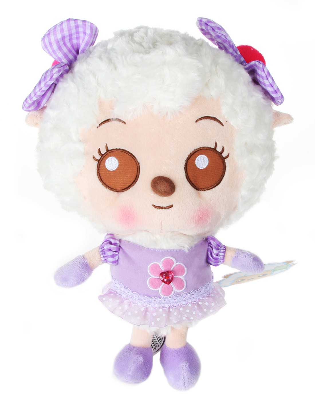 12寸美羊羊公仔可爱穿衣粉紫款 新年版带纸盒-31ef1993