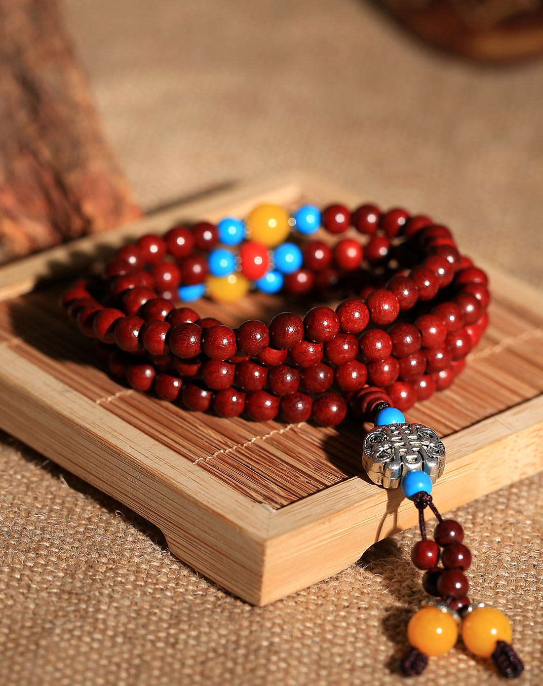 连年如意柯檀木手链