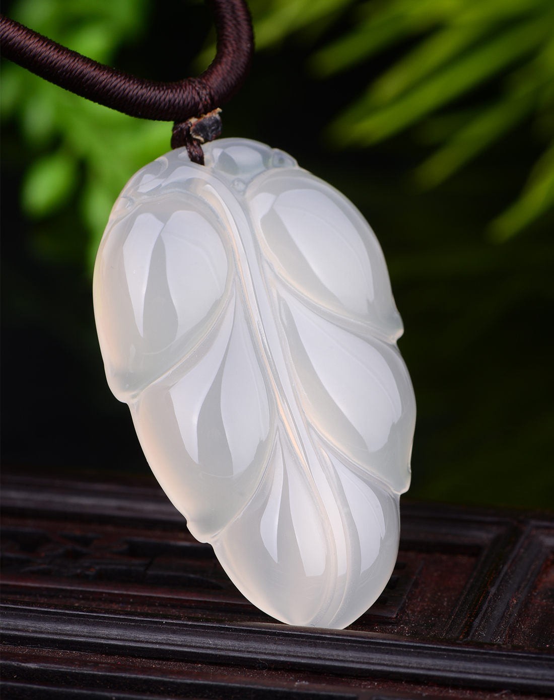 catti&catti 一叶暴富白玉髓项链附证书