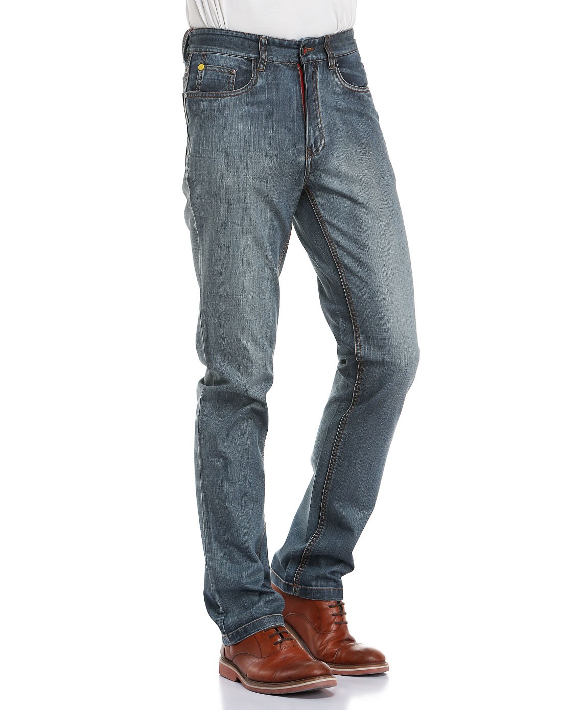 男蓝灰色牛仔裤