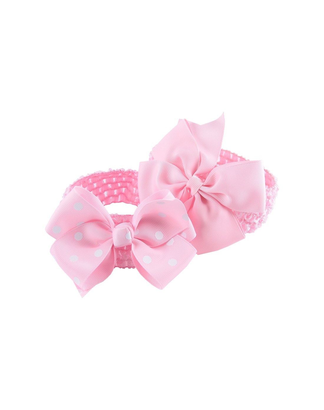 宝贝心语 粉色靓丽公主蝴蝶结发带(2件装)