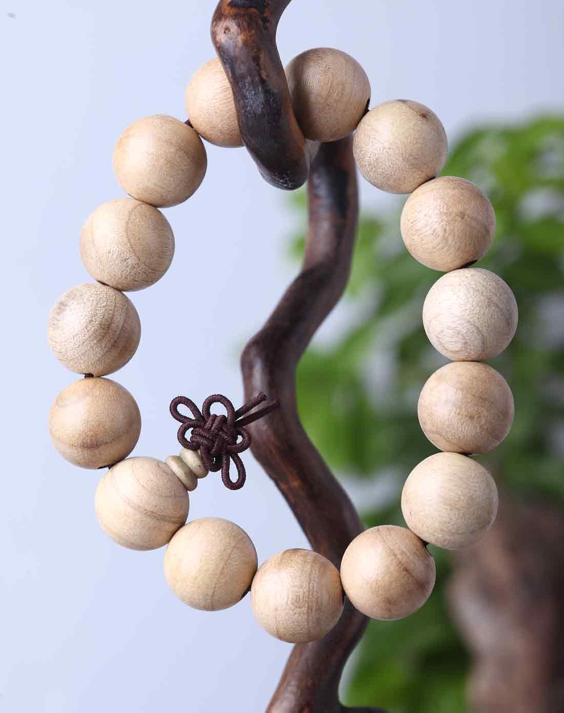 佛家七宝 金丝楠木佛珠手链