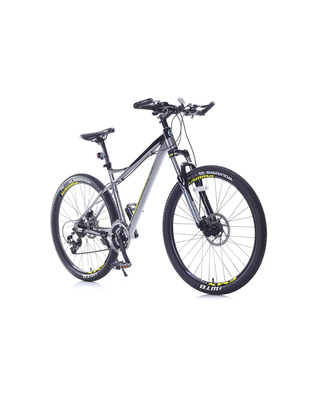 悦峰系列5.0高端27.5寸亮黑/银色山地车24速禧玛诺m310高档变速套件