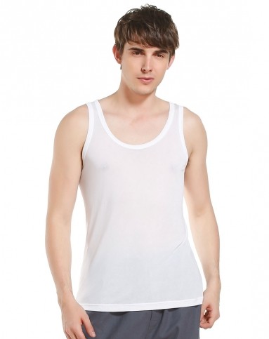 爱慕集团男士内衣专场-bodywild白色帅气风度背心