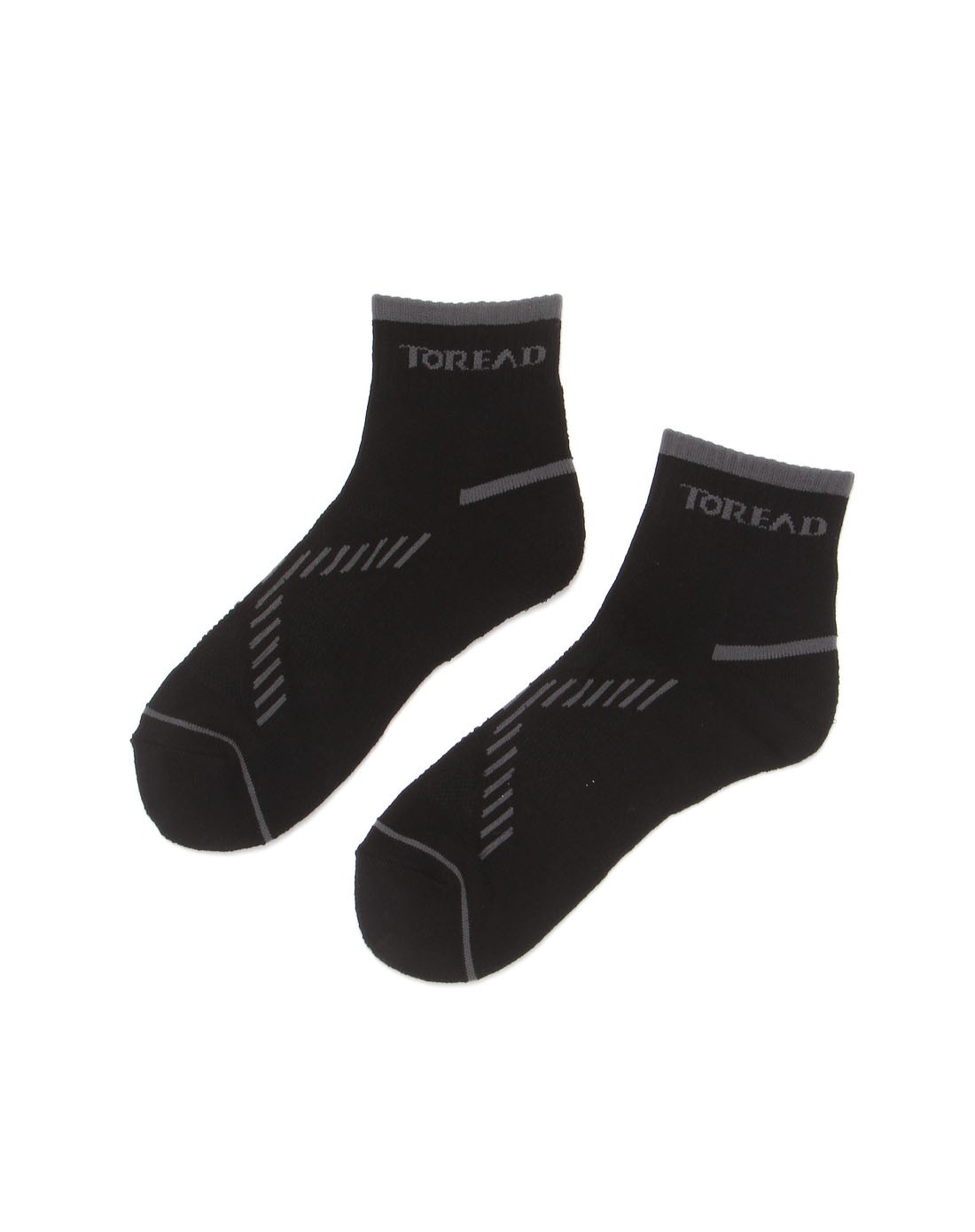 中性款黑配灰色袜子 柔软防臭