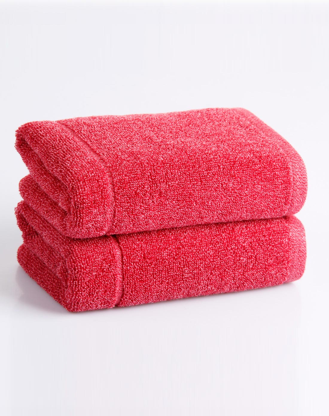 柔软毛巾2条装*红色