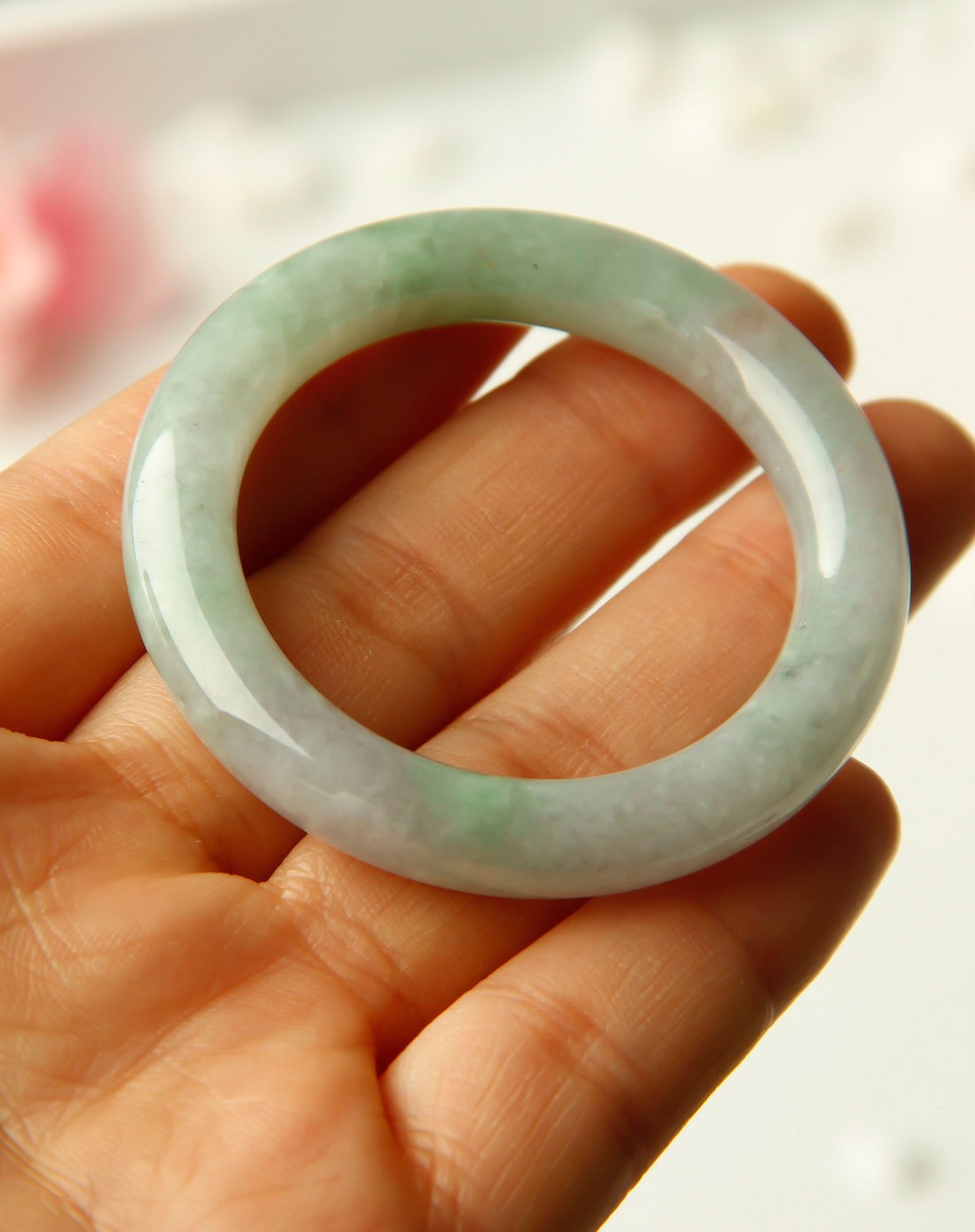 天然翡翠手镯(童镯)