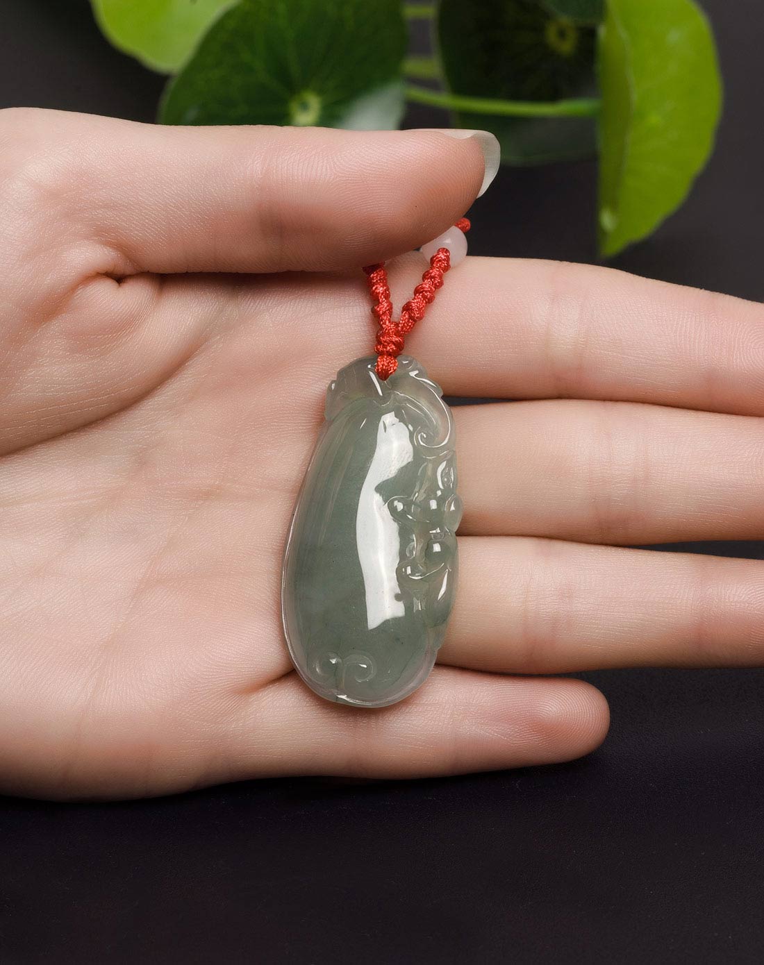 冰糯种油青满色福瓜 天然翡翠a货挂件(附国检证书)