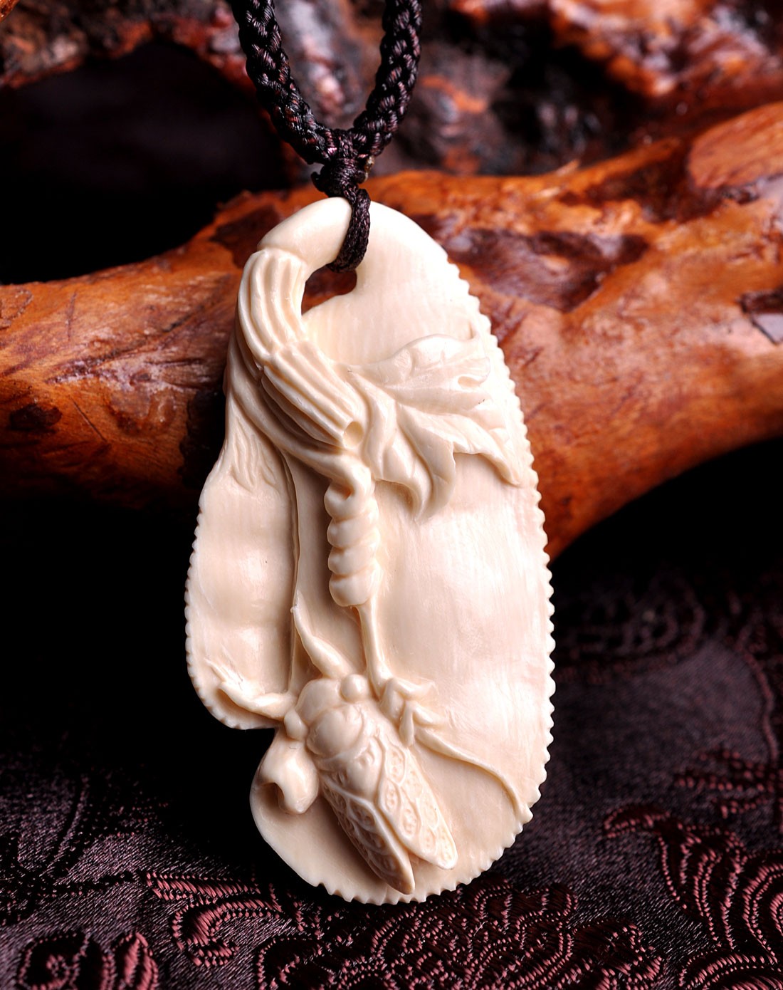 蒂婼伊tinoyi饰品专场 招财辟邪保平安猛犸象牙项链附证书