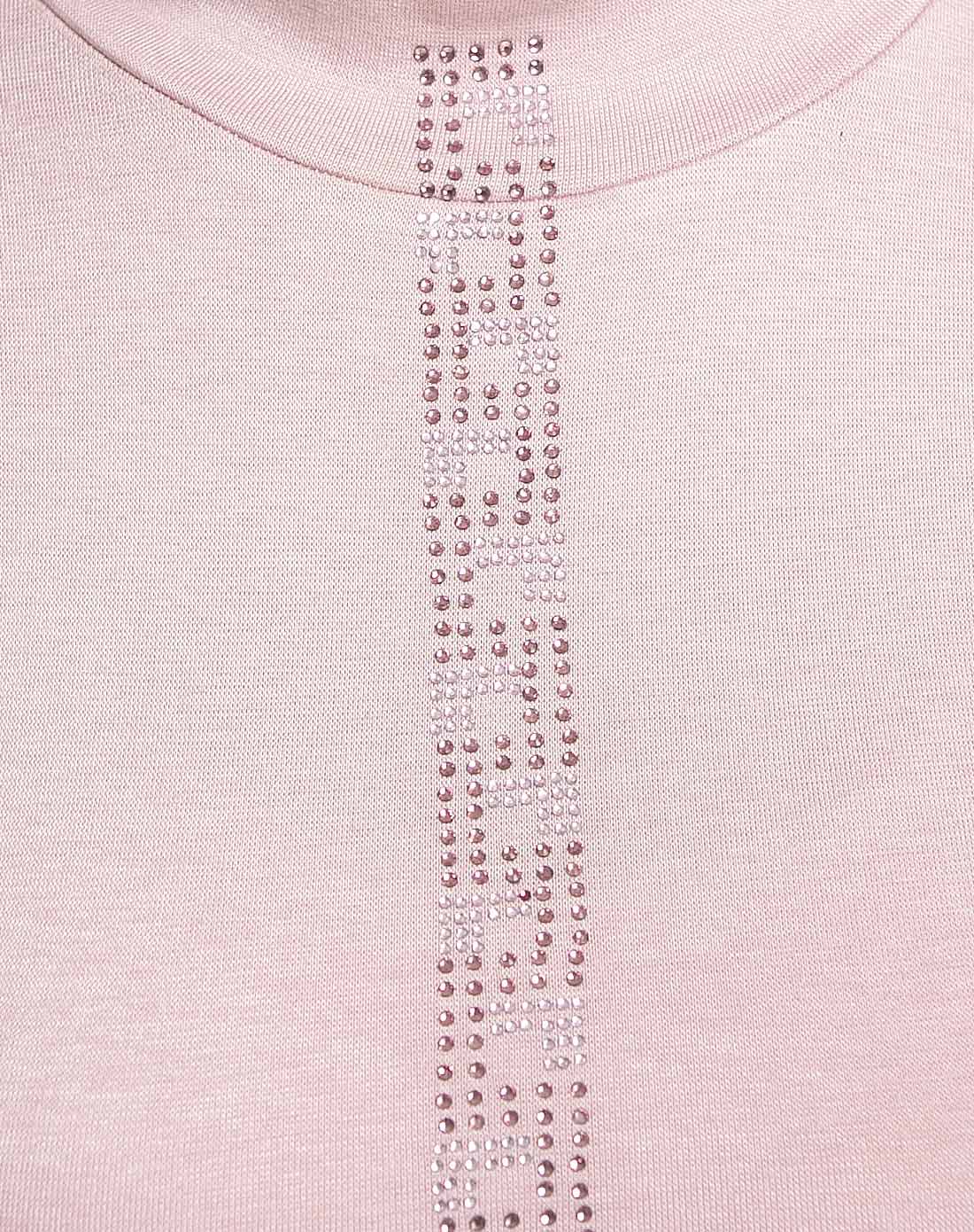 女士藕荷色浩夫镶饰长袖