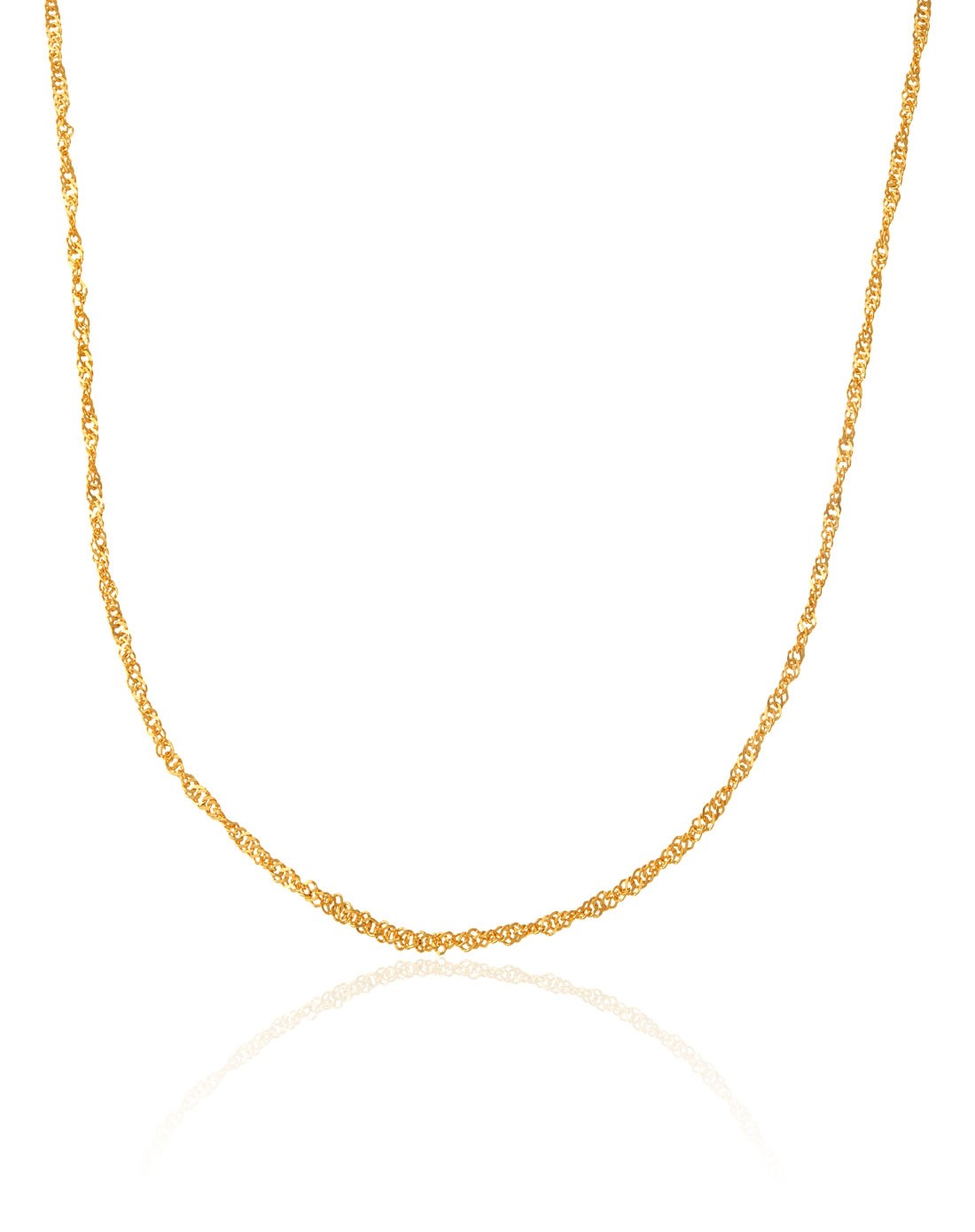 中国黄金珠宝专场-千足金优雅水波项链