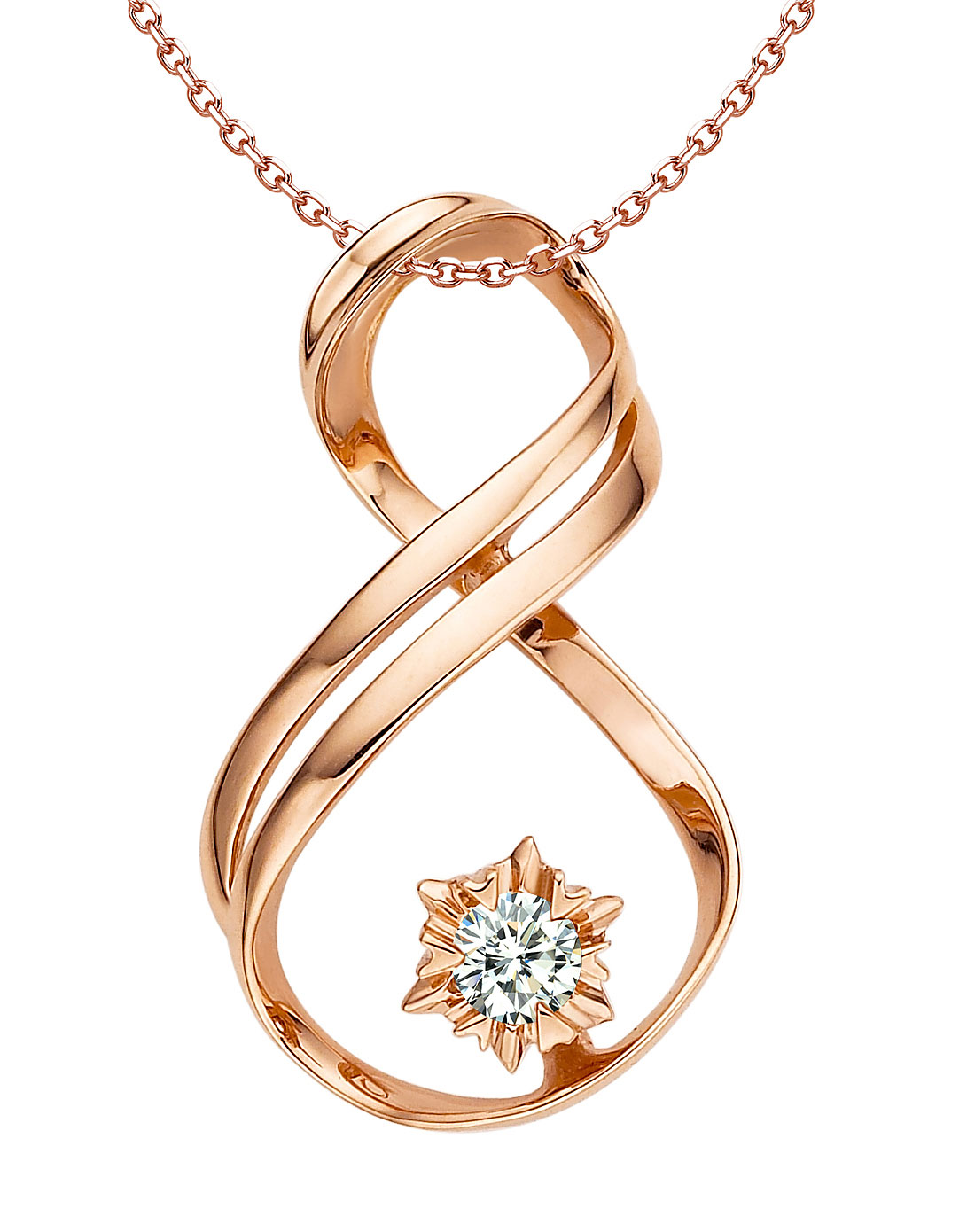 18k金钻石吊坠-魅惑