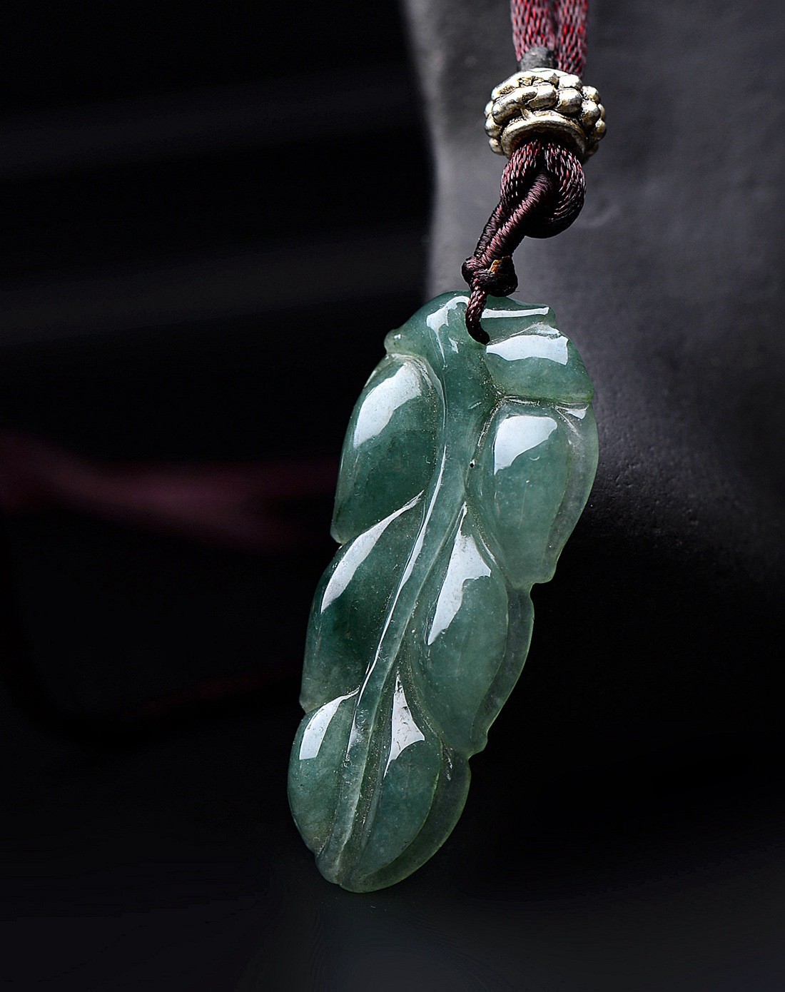 a货翡翠油青种细腻大业有成吊坠