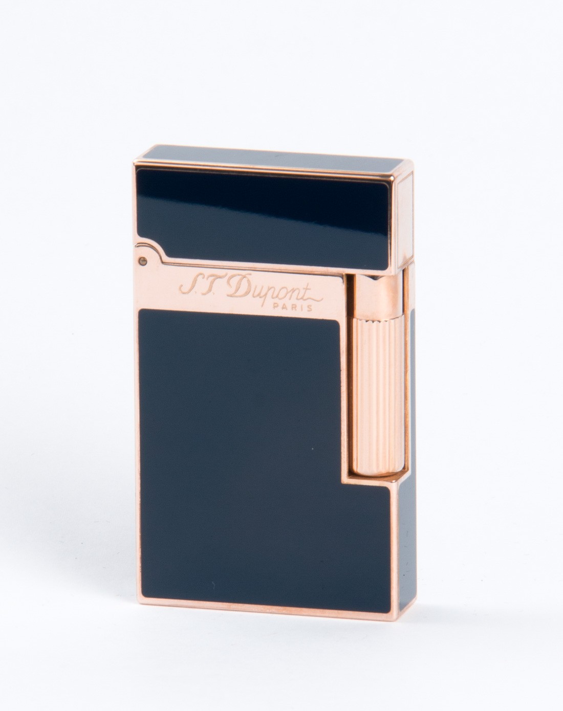 都彭linge2系列中国漆蓝色玫瑰金朗声打火机