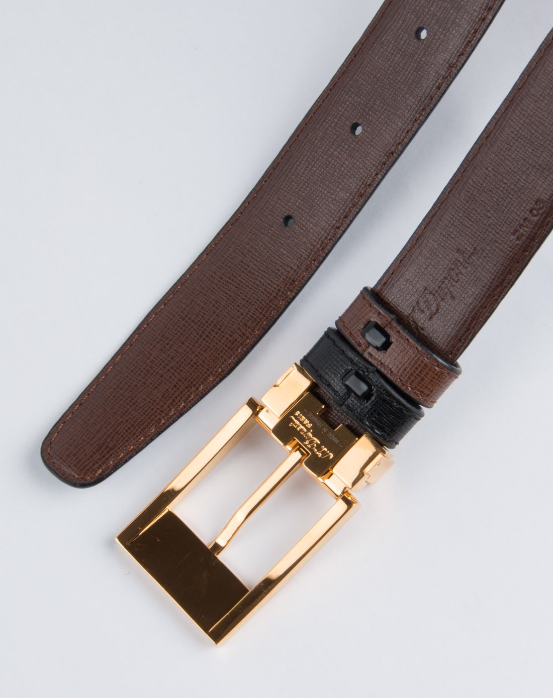 都彭s.t.dupont名品专场都彭 时尚系列针扣皮带8032020g_唯品会