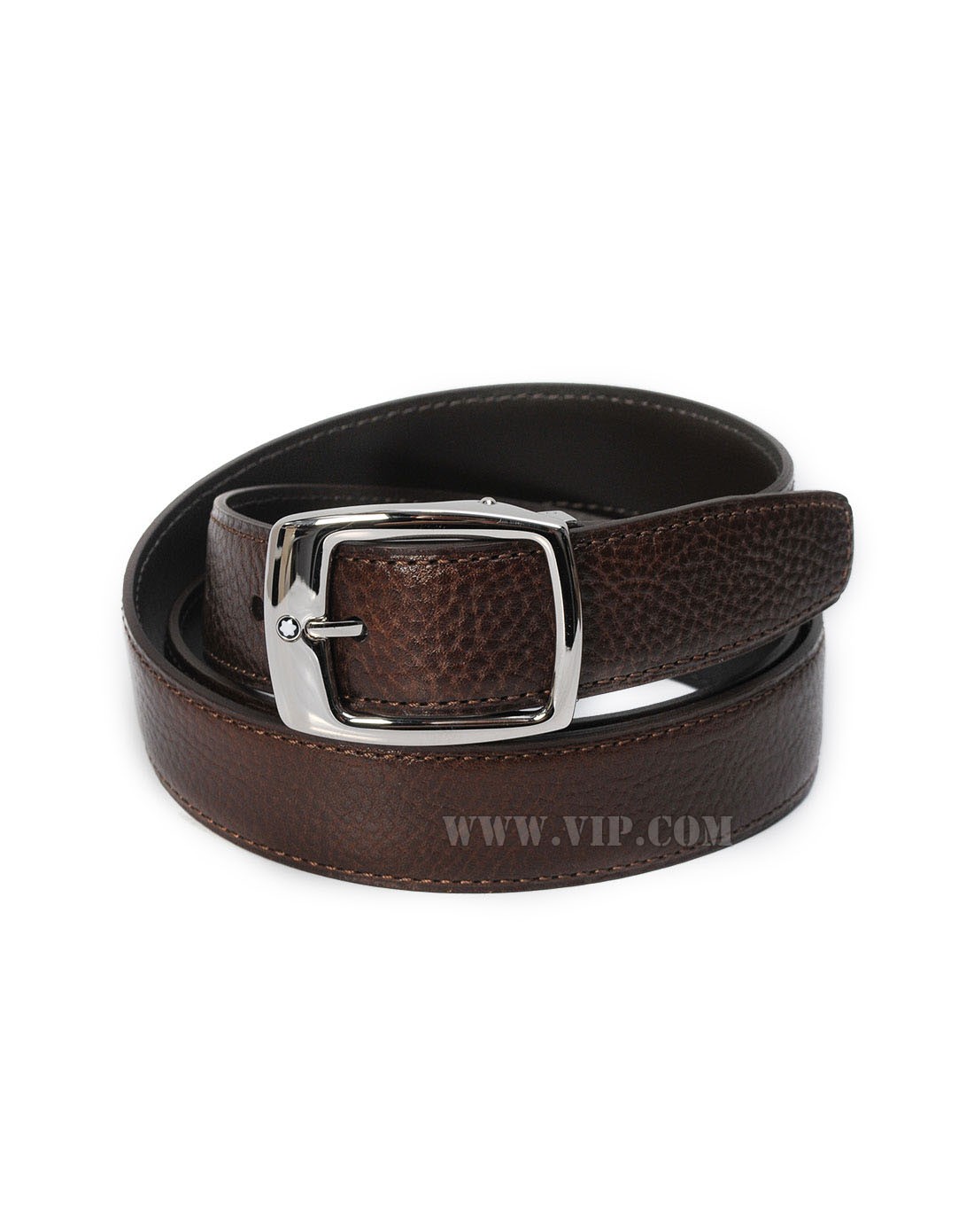 > 万宝龙montblanc 男士经典牛皮针扣式腰带