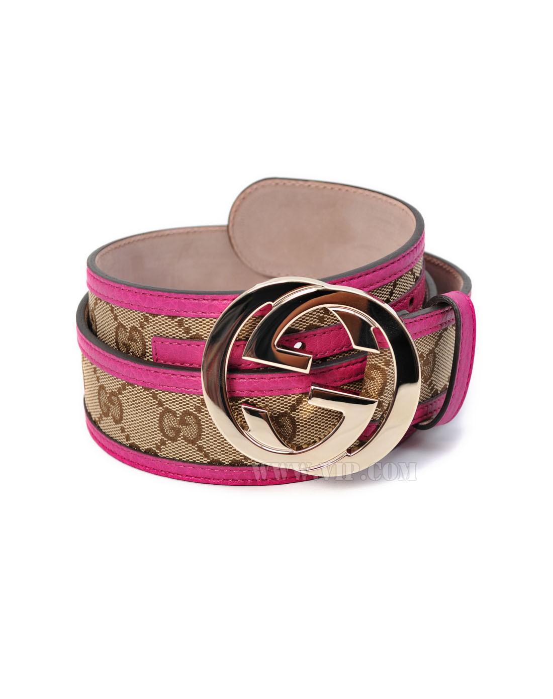 古驰gucci 女士帆布双glogo印花腰带114876-wcgg-8961_唯品会