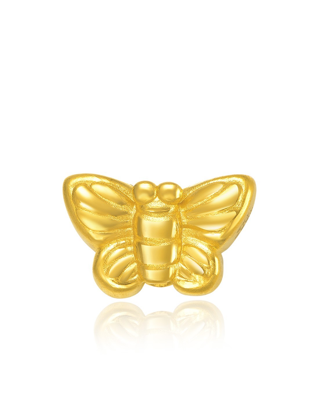 千足金硬金蝴蝶挂件0.80g