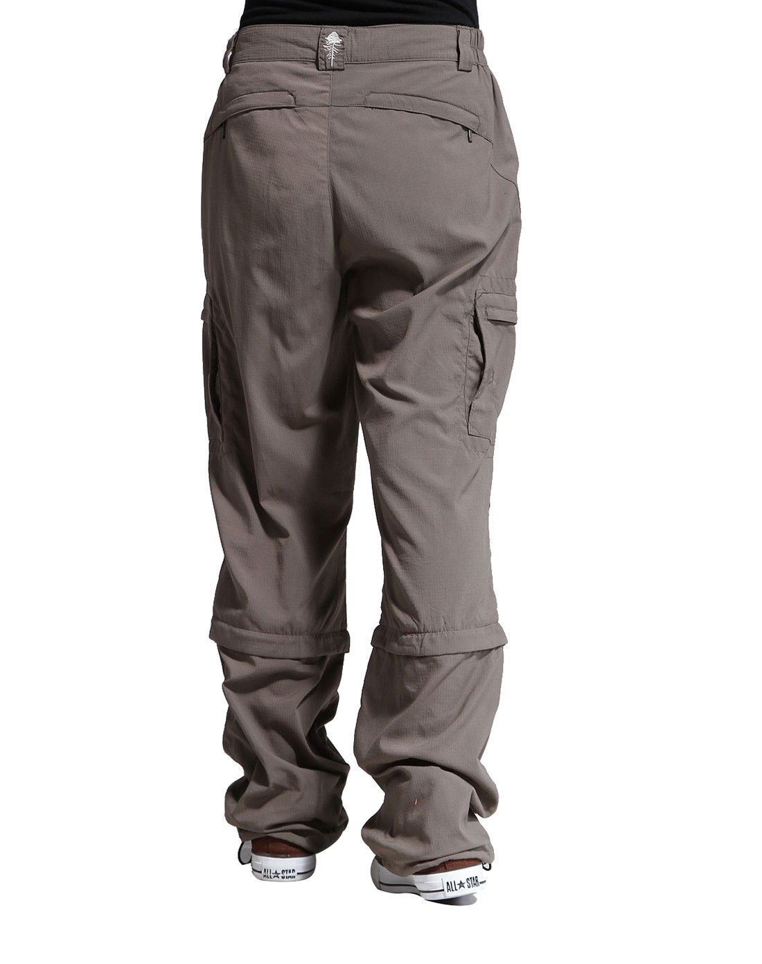 女款灰橄榄色速干长裤